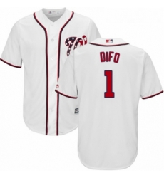 Youth Majestic Washington Nationals 1 Wilmer Difo Authentic White Home Cool Base MLB Jersey Youth Majestic Washington Nationals 1 Wilmer Difo Authentic White Home Cool Base MLB Jersey