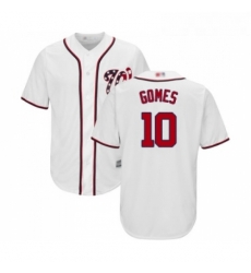 Youth Washington Nationals 10 Yan Gomes Replica White Home Cool Base Baseball Jersey Youth Washington Nationals 10 Yan Gomes Replica White Home Cool Base Baseball Jersey