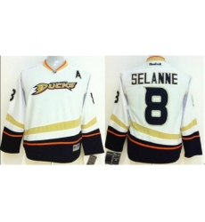 Anaheim Ducks 8 Teemu Selanne White NHL Hockey Jerseys Anaheim Ducks 8 Teemu Selanne White NHL Hockey Jerseys