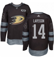 Mens Adidas Anaheim Ducks 14 Jacob Larsson Authentic Black 1917 2017 100th Anniversary NHL Jersey Mens Adidas Anaheim Ducks 14 Jacob Larsson Authentic Black 1917 2017 100th Anniversary NHL Jersey