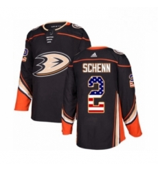 Mens Adidas Anaheim Ducks 2 Luke Schenn Authentic Black USA Flag Fashion NHL Jersey Mens Adidas Anaheim Ducks 2 Luke Schenn Authentic Black USA Flag Fashion NHL Jersey
