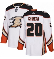 Mens Adidas Anaheim Ducks 20 Jason Chimera Authentic White Away NHL Jersey Mens Adidas Anaheim Ducks 20 Jason Chimera Authentic White Away NHL Jersey