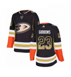 Mens Adidas Anaheim Ducks 23 Brian Gibbons Authentic Black Drift Fashion NHL Jersey Mens Adidas Anaheim Ducks 23 Brian Gibbons Authentic Black Drift Fashion NHL Jersey