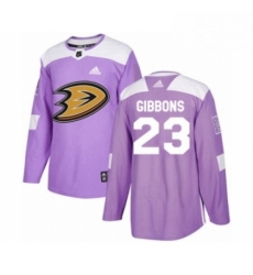 Mens Adidas Anaheim Ducks 23 Brian Gibbons Authentic Purple Fights Cancer Practice NHL Jersey Mens Adidas Anaheim Ducks 23 Brian Gibbons Authentic Purple Fights Cancer Practice NHL Jersey