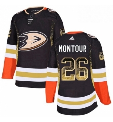 Mens Adidas Anaheim Ducks 26 Brandon Montour Authentic Black Drift Fashion NHL Jersey Mens Adidas Anaheim Ducks 26 Brandon Montour Authentic Black Drift Fashion NHL Jersey