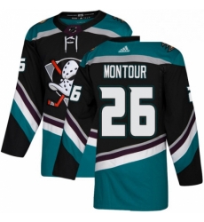 Mens Adidas Anaheim Ducks 26 Brandon Montour Authentic Black Teal Third NHL Jersey Mens Adidas Anaheim Ducks 26 Brandon Montour Authentic Black Teal Third NHL Jersey
