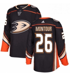 Mens Adidas Anaheim Ducks 26 Brandon Montour Premier Black Home NHL Jersey Mens Adidas Anaheim Ducks 26 Brandon Montour Premier Black Home NHL Jersey