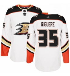 Mens Adidas Anaheim Ducks 35 Jean Sebastien Giguere Authentic White Away NHL Jersey Mens Adidas Anaheim Ducks 35 Jean Sebastien Giguere Authentic White Away NHL Jersey