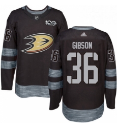 Mens Adidas Anaheim Ducks 36 John Gibson Authentic Black 1917 2017 100th Anniversary NHL Jersey Mens Adidas Anaheim Ducks 36 John Gibson Authentic Black 1917 2017 100th Anniversary NHL Jersey