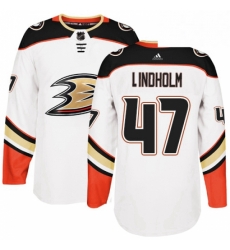 Mens Adidas Anaheim Ducks 47 Hampus Lindholm Authentic White Away NHL Jersey Mens Adidas Anaheim Ducks 47 Hampus Lindholm Authentic White Away NHL Jersey