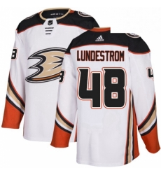 Mens Adidas Anaheim Ducks 48 Isac Lundestrom Authentic White Away NHL Jersey Mens Adidas Anaheim Ducks 48 Isac Lundestrom Authentic White Away NHL Jersey