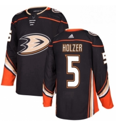 Mens Adidas Anaheim Ducks 5 Korbinian Holzer Premier Black Home NHL Jersey Mens Adidas Anaheim Ducks 5 Korbinian Holzer Premier Black Home NHL Jersey