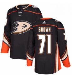 Mens Adidas Anaheim Ducks 71 JT Brown Premier Black Home NHL Jersey Mens Adidas Anaheim Ducks 71 JT Brown Premier Black Home NHL Jersey
