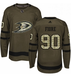 Mens Adidas Anaheim Ducks 90 Giovanni Fiore Authentic Green Salute to Service NHL Jersey Mens Adidas Anaheim Ducks 90 Giovanni Fiore Authentic Green Salute to Service NHL Jersey