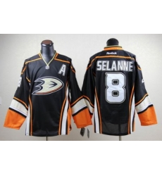 NHL Anaheim Ducks 8 Teemu Selanne Third Black Hockey Jerseys NHL Anaheim Ducks 8 Teemu Selanne Third Black Hockey Jerseys