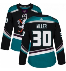 Womens Adidas Anaheim Ducks 30 Ryan Miller Authentic Black Teal Third NHL Jersey Womens Adidas Anaheim Ducks 30 Ryan Miller Authentic Black Teal Third NHL Jersey