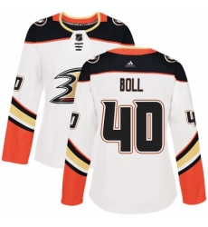 Womens Adidas Anaheim Ducks 40 Jared Boll Authentic White Away NHL Jersey Womens Adidas Anaheim Ducks 40 Jared Boll Authentic White Away NHL Jersey