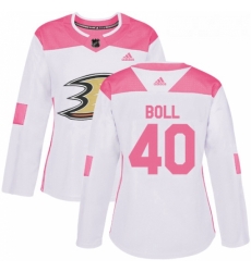 Womens Adidas Anaheim Ducks 40 Jared Boll Authentic WhitePink Fashion NHL Jersey Womens Adidas Anaheim Ducks 40 Jared Boll Authentic WhitePink Fashion NHL Jersey