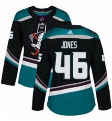 Womens Adidas Anaheim Ducks 46 Max Jones Authentic Black Teal Third NHL Jersey Womens Adidas Anaheim Ducks 46 Max Jones Authentic Black Teal Third NHL Jersey