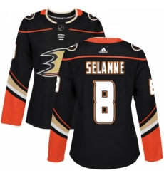 Womens Adidas Anaheim Ducks 8 Teemu Selanne Premier Black Home NHL Jersey Womens Adidas Anaheim Ducks 8 Teemu Selanne Premier Black Home NHL Jersey