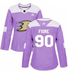 Womens Adidas Anaheim Ducks 90 Giovanni Fiore Authentic Purple Fights Cancer Practice NHL Jersey Womens Adidas Anaheim Ducks 90 Giovanni Fiore Authentic Purple Fights Cancer Practice NHL Jersey