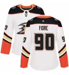 Womens Adidas Anaheim Ducks 90 Giovanni Fiore Authentic White Away NHL Jersey Womens Adidas Anaheim Ducks 90 Giovanni Fiore Authentic White Away NHL Jersey