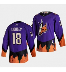 Men Arizona Coyotes Logan Cooley #18 Stitched NHL Purple Jersey Men Arizona Coyotes Logan Cooley #18 Stitched NHL Purple Jersey