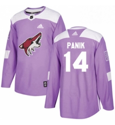 Mens Adidas Arizona Coyotes 14 Richard Panik Authentic Purple Fights Cancer Practice NHL Jersey Mens Adidas Arizona Coyotes 14 Richard Panik Authentic Purple Fights Cancer Practice NHL Jersey