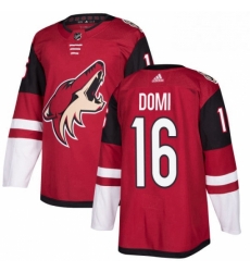 Mens Adidas Arizona Coyotes 16 Max Domi Authentic Burgundy Red Home NHL Jersey Mens Adidas Arizona Coyotes 16 Max Domi Authentic Burgundy Red Home NHL Jersey