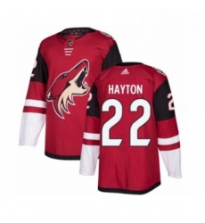 Mens Adidas Arizona Coyotes 22 Barrett Hayton Premier Burgundy Red Home NHL Jerse Mens Adidas Arizona Coyotes 22 Barrett Hayton Premier Burgundy Red Home NHL Jerse