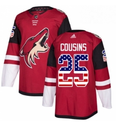 Mens Adidas Arizona Coyotes 25 Nick Cousins Authentic Red USA Flag Fashion NHL Jersey Mens Adidas Arizona Coyotes 25 Nick Cousins Authentic Red USA Flag Fashion NHL Jersey