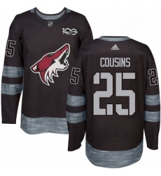 Mens Adidas Arizona Coyotes 25 Nick Cousins Premier Black 1917 2017 100th Anniversary NHL Jersey Mens Adidas Arizona Coyotes 25 Nick Cousins Premier Black 1917 2017 100th Anniversary NHL Jersey