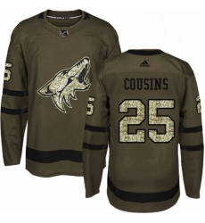 Mens Adidas Arizona Coyotes 25 Nick Cousins Premier Green Salute to Service NHL Jersey Mens Adidas Arizona Coyotes 25 Nick Cousins Premier Green Salute to Service NHL Jersey