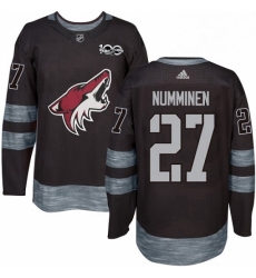 Mens Adidas Arizona Coyotes 27 Teppo Numminen Premier Black 1917 2017 100th Anniversary NHL Jersey Mens Adidas Arizona Coyotes 27 Teppo Numminen Premier Black 1917 2017 100th Anniversary NHL Jersey