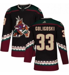Mens Adidas Arizona Coyotes 33 Alex Goligoski Premier Black Alternate NHL Jersey Mens Adidas Arizona Coyotes 33 Alex Goligoski Premier Black Alternate NHL Jersey