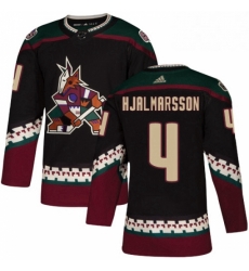 Mens Adidas Arizona Coyotes 4 Niklas Hjalmarsson Premier Black Alternate NHL Jersey Mens Adidas Arizona Coyotes 4 Niklas Hjalmarsson Premier Black Alternate NHL Jersey