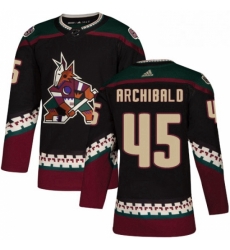 Mens Adidas Arizona Coyotes 45 Josh Archibald Premier Black Alternate NHL Jersey Mens Adidas Arizona Coyotes 45 Josh Archibald Premier Black Alternate NHL Jersey