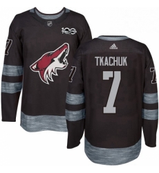 Mens Adidas Arizona Coyotes 7 Keith Tkachuk Authentic Black 1917 2017 100th Anniversary NHL Jersey Mens Adidas Arizona Coyotes 7 Keith Tkachuk Authentic Black 1917 2017 100th Anniversary NHL Jersey