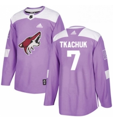 Mens Adidas Arizona Coyotes 7 Keith Tkachuk Authentic Purple Fights Cancer Practice NHL Jersey Mens Adidas Arizona Coyotes 7 Keith Tkachuk Authentic Purple Fights Cancer Practice NHL Jersey