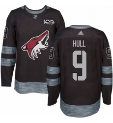 Mens Adidas Arizona Coyotes 9 Bobby Hull Premier Black 1917 2017 100th Anniversary NHL Jersey Mens Adidas Arizona Coyotes 9 Bobby Hull Premier Black 1917 2017 100th Anniversary NHL Jersey