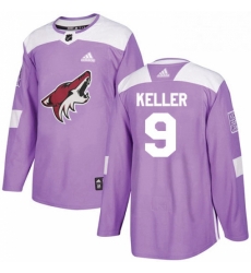 Mens Adidas Arizona Coyotes 9 Clayton Keller Authentic Purple Fights Cancer Practice NHL Jersey Mens Adidas Arizona Coyotes 9 Clayton Keller Authentic Purple Fights Cancer Practice NHL Jersey