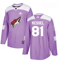 Coyotes #81 Phil Kessel Purple Authentic Fights Cancer Stitched Youth Hockey Jersey Coyotes #81 Phil Kessel Purple Authentic Fights Cancer Stitched Youth Hockey Jersey