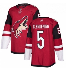 Youth Adidas Arizona Coyotes 5 Adam Clendening Authentic Burgundy Red Home NHL Jersey Youth Adidas Arizona Coyotes 5 Adam Clendening Authentic Burgundy Red Home NHL Jersey
