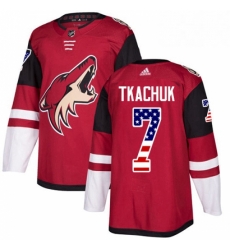 Youth Adidas Arizona Coyotes 7 Keith Tkachuk Authentic Red USA Flag Fashion NHL Jersey Youth Adidas Arizona Coyotes 7 Keith Tkachuk Authentic Red USA Flag Fashion NHL Jersey