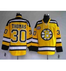 Boston Bruins #30 THOMAS 2010 Winter Classic Premier Jersey yellow Boston Bruins #30 THOMAS 2010 Winter Classic Premier Jersey yellow