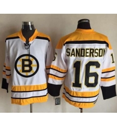 Bruins #16 Derek Sanderson White CCM Throwback Stitched NHL Jersey Bruins #16 Derek Sanderson White CCM Throwback Stitched NHL Jersey