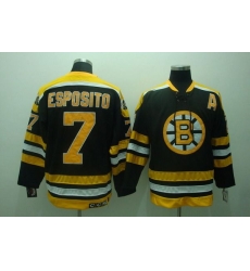 Bruins #7 Phil Esposito Stitched Black CCM Throwback NHL Jersey Bruins #7 Phil Esposito Stitched Black CCM Throwback NHL Jersey