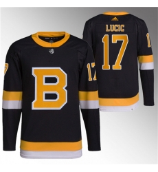 Men Boston Bruins 17 Milan Lucic Black Home Breakaway Stitched Jersey Men Boston Bruins 17 Milan Lucic Black Home Breakaway Stitched Jersey
