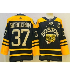 Men Boston Bruins 37 Patrice Bergeron Black Classic Primegreen Stitched Jersey Men Boston Bruins 37 Patrice Bergeron Black Classic Primegreen Stitched Jersey