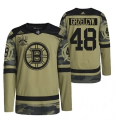 Men Boston Bruins 48 Matt Grzelcyk 2022 Camo Military Appreciation Night Stitched jersey Men Boston Bruins 48 Matt Grzelcyk 2022 Camo Military Appreciation Night Stitched jersey